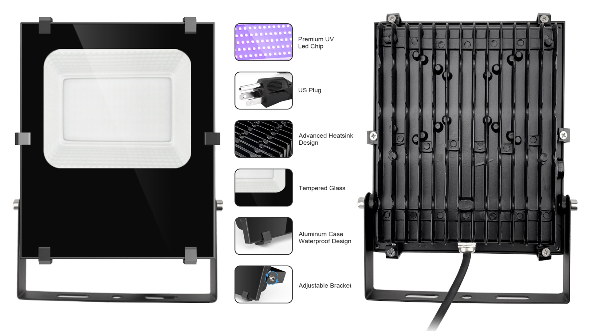 UV Black Light Flood Light Outdoor Waterproof (1)